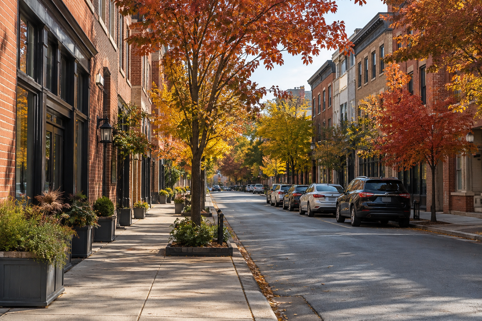 A Peekskill, NY office street, illustrative